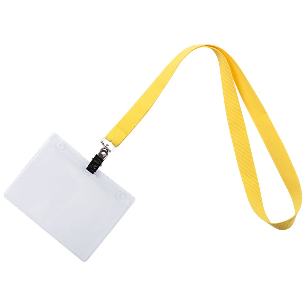 Лента для бейджа Neckband, желтая_0