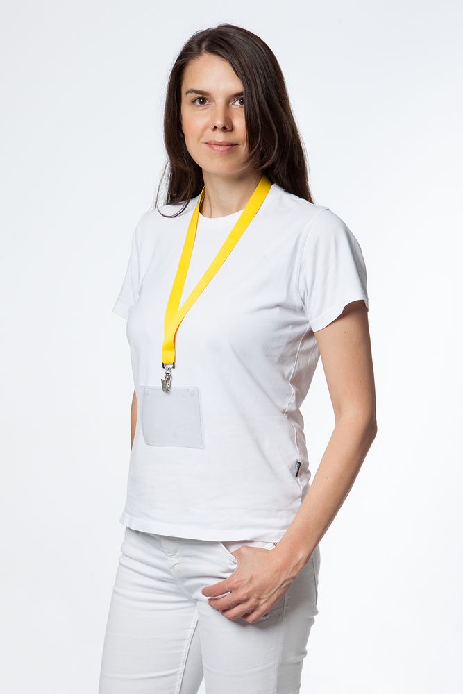 Лента для бейджа Neckband, желтая_2