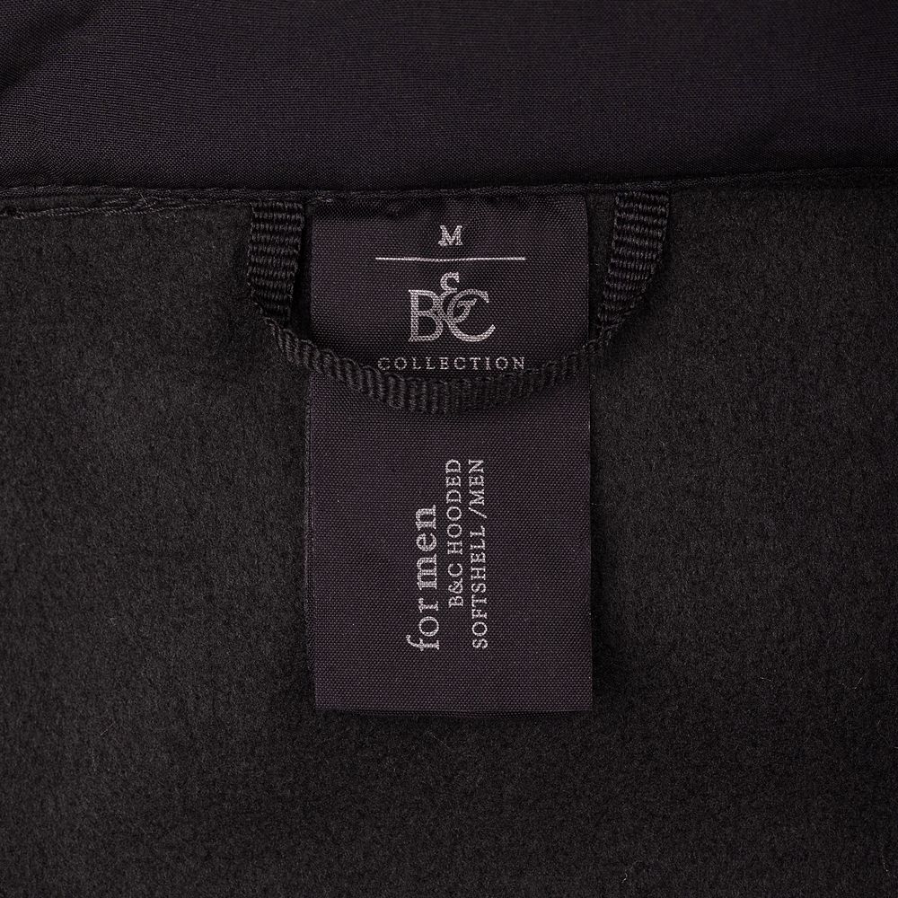 Куртка мужская Hooded Softshell черная_6