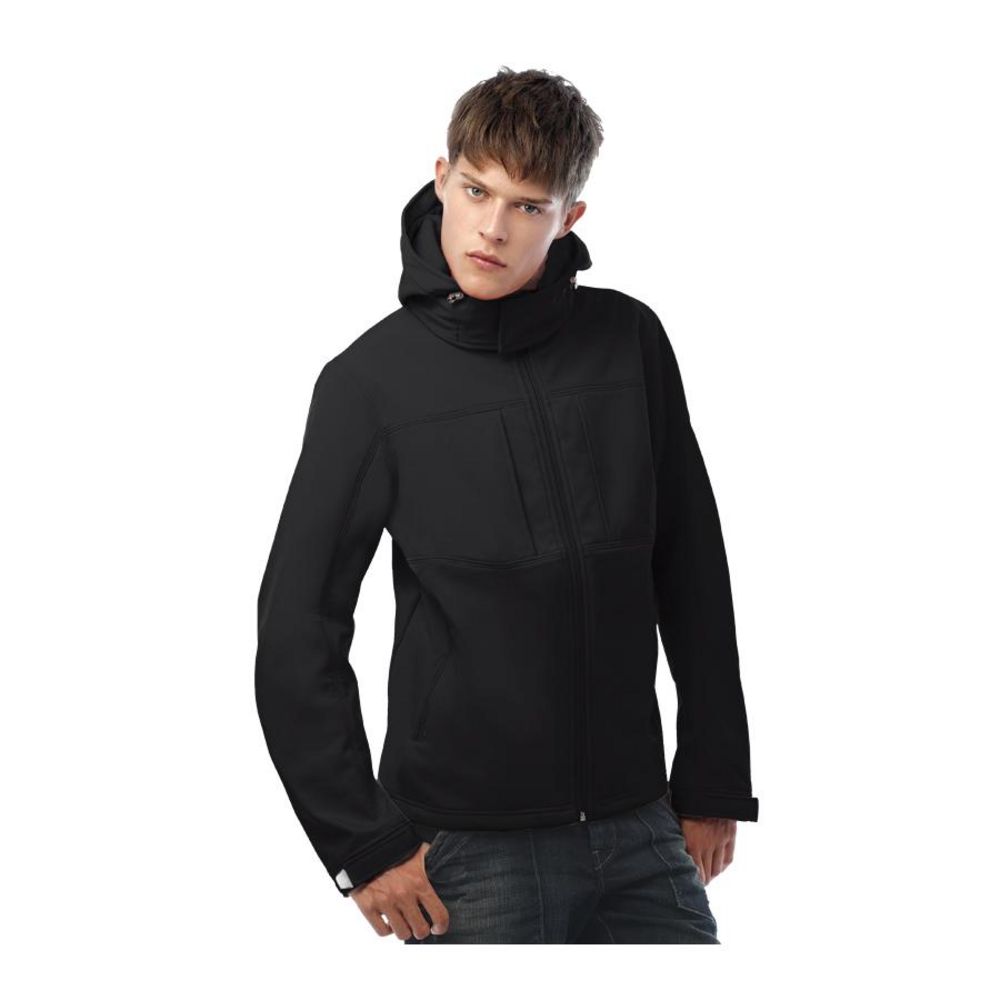 Куртка мужская Hooded Softshell темно-синяя_7
