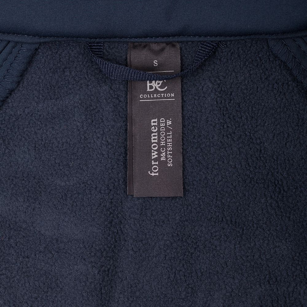 Куртка женская Hooded Softshell темно-синяя_5
