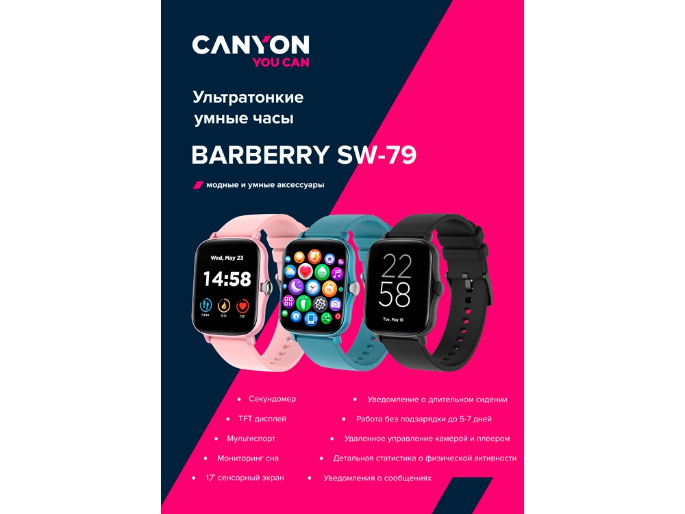 Умные часы «Barberry SW-79», IP67_7
