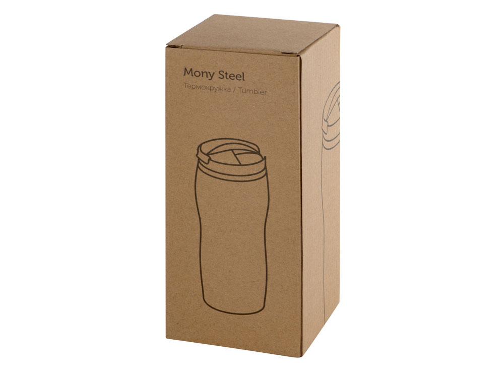 Термокружка «Mony Steel» soft-touch, бирюзовый_8