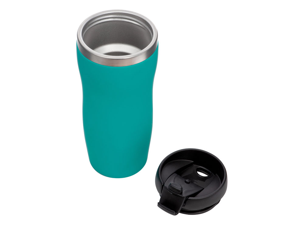 Термокружка «Mony Steel» soft-touch, бирюзовый_1