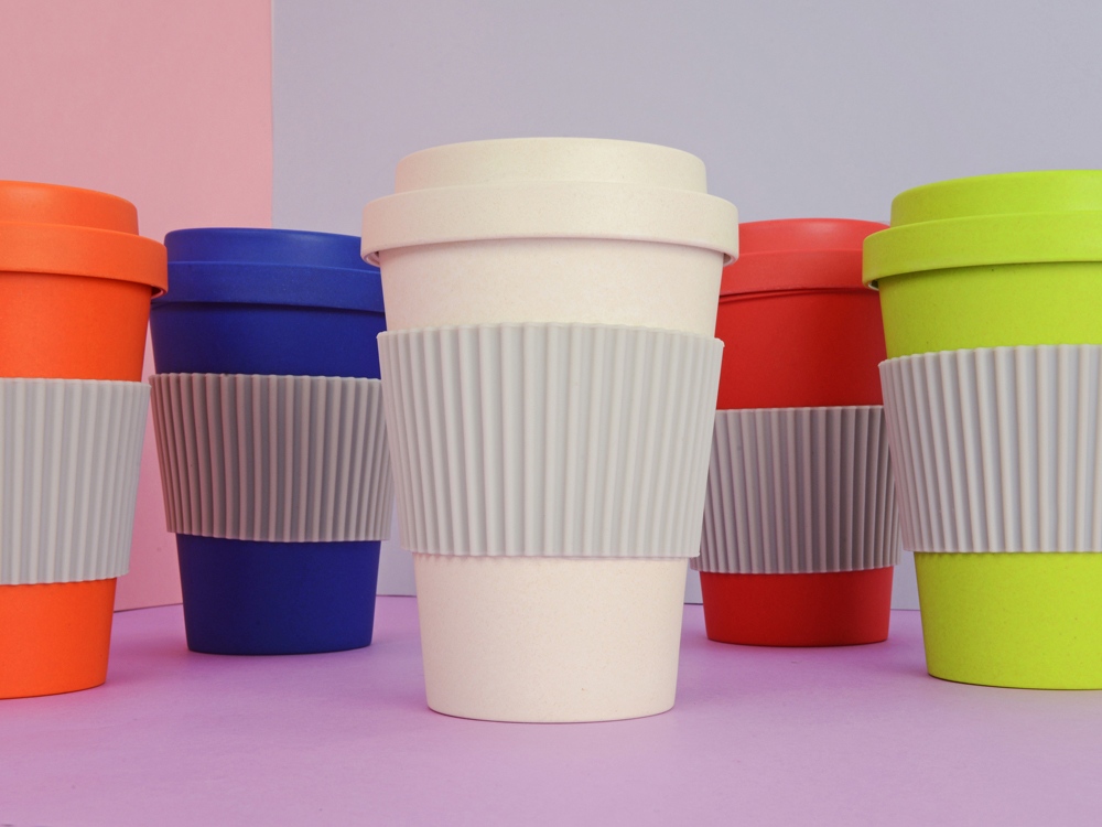 Термокружка из натуральных волокон «Muffin», зеленое яблоко_2