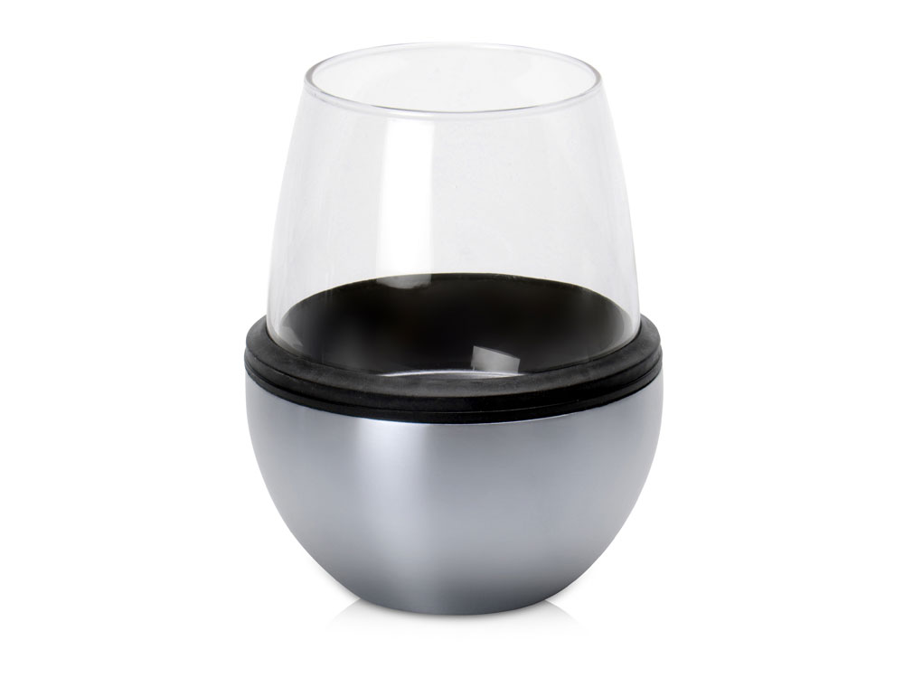 Тумблер для вина «WINE KUZIE», серебристый_2