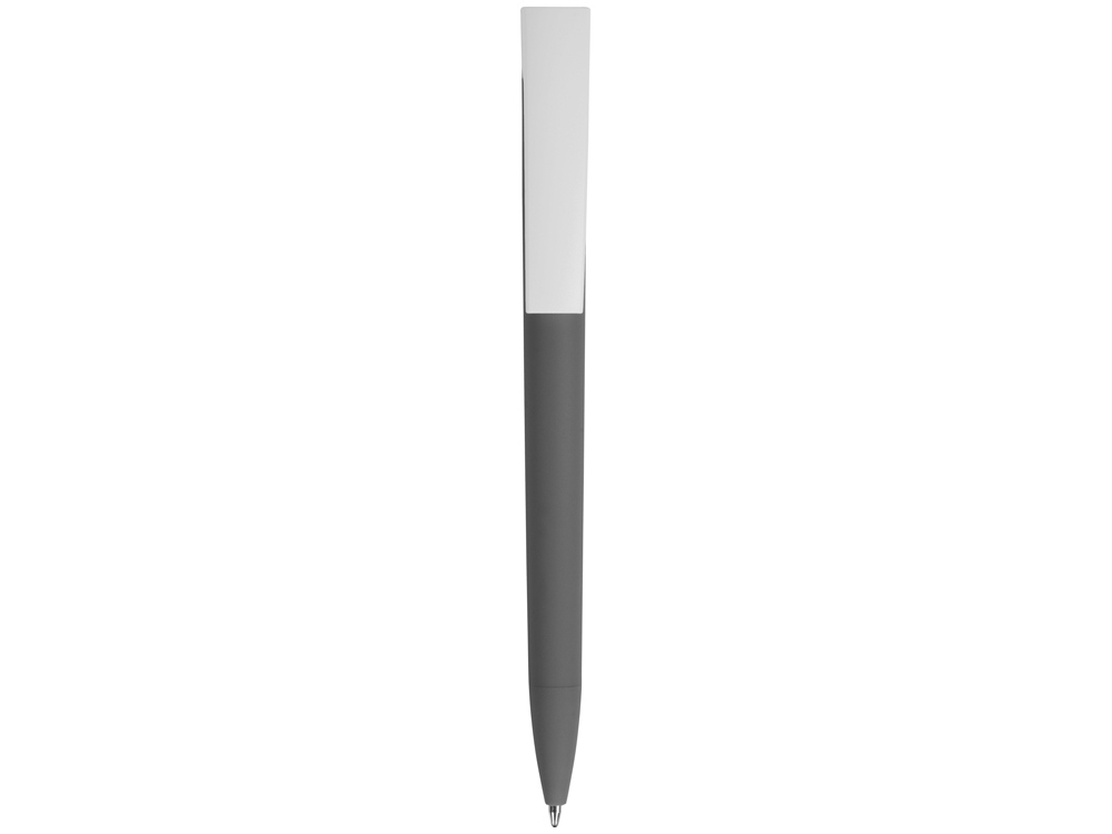 Ручка пластиковая soft-touch шариковая «Zorro», серый_1