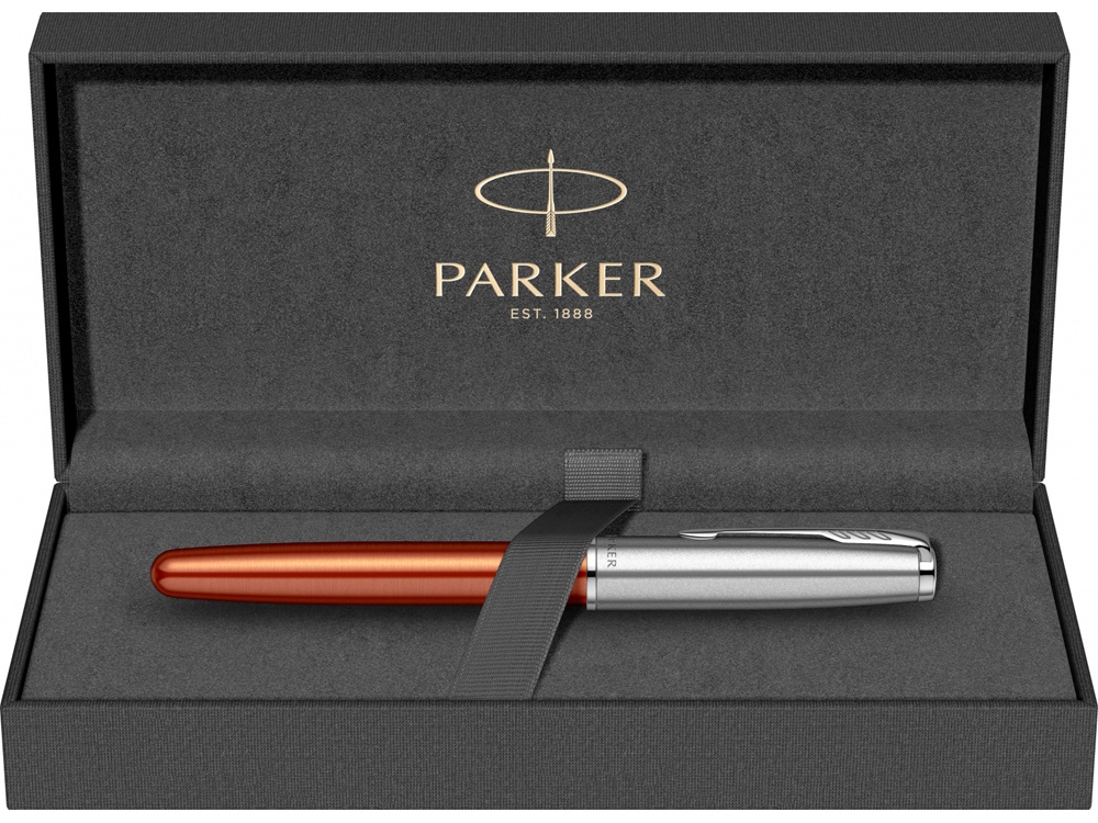 Ручка-роллер Parker «Sonnet Essentials Green SB Steel CT», оранжевый_8