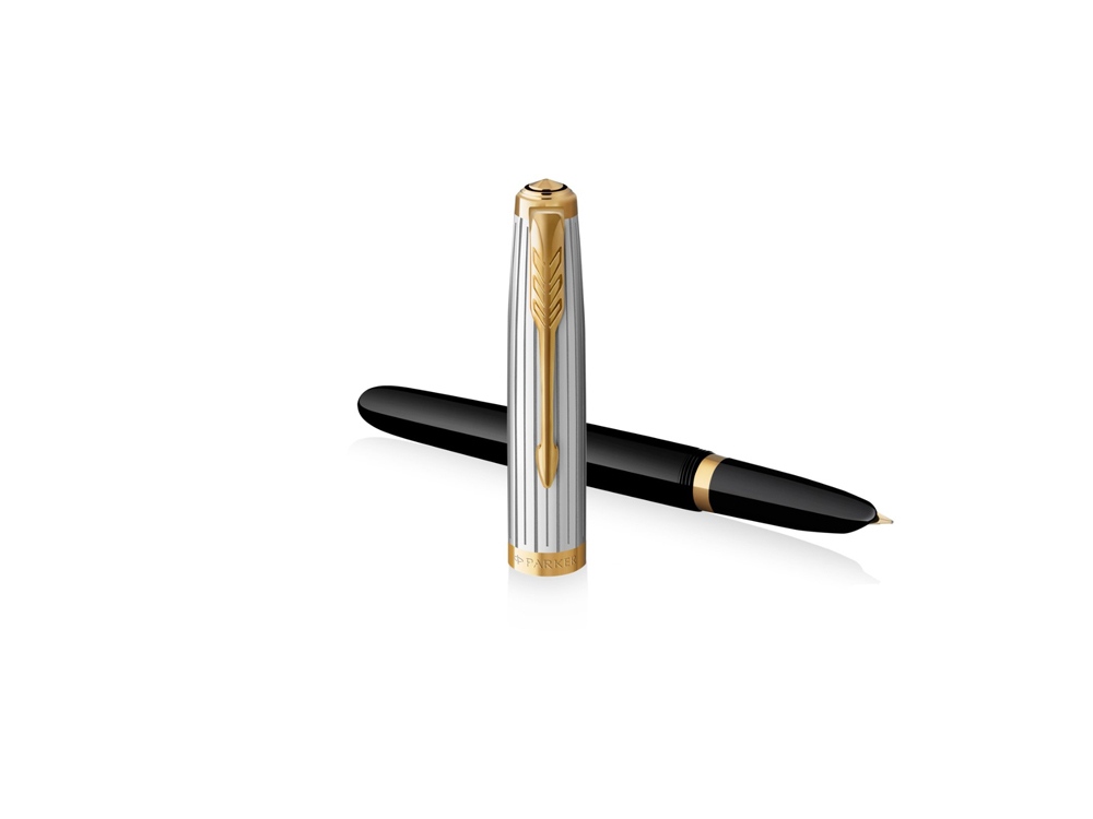Ручка перьевая Parker 51 Premium, F/M, серебристый_2