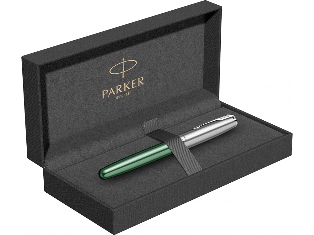 Ручка-роллер Parker «Sonnet Essentials Green SB Steel CT», зеленый_8