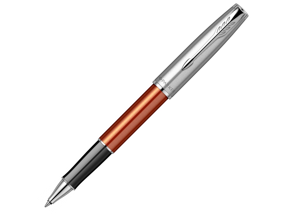 Ручка-роллер Parker «Sonnet Essentials Green SB Steel CT», оранжевый