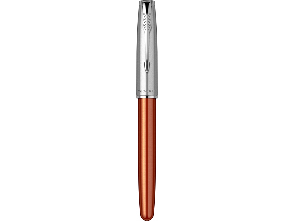 Ручка-роллер Parker «Sonnet Essentials Green SB Steel CT», оранжевый_4