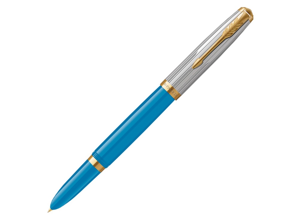 Ручка перьевая Parker 51 Premium, F/M, голубой