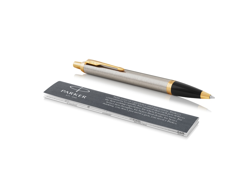 Ручка шариковая Parker «IM Core Black GT», серебристый_1