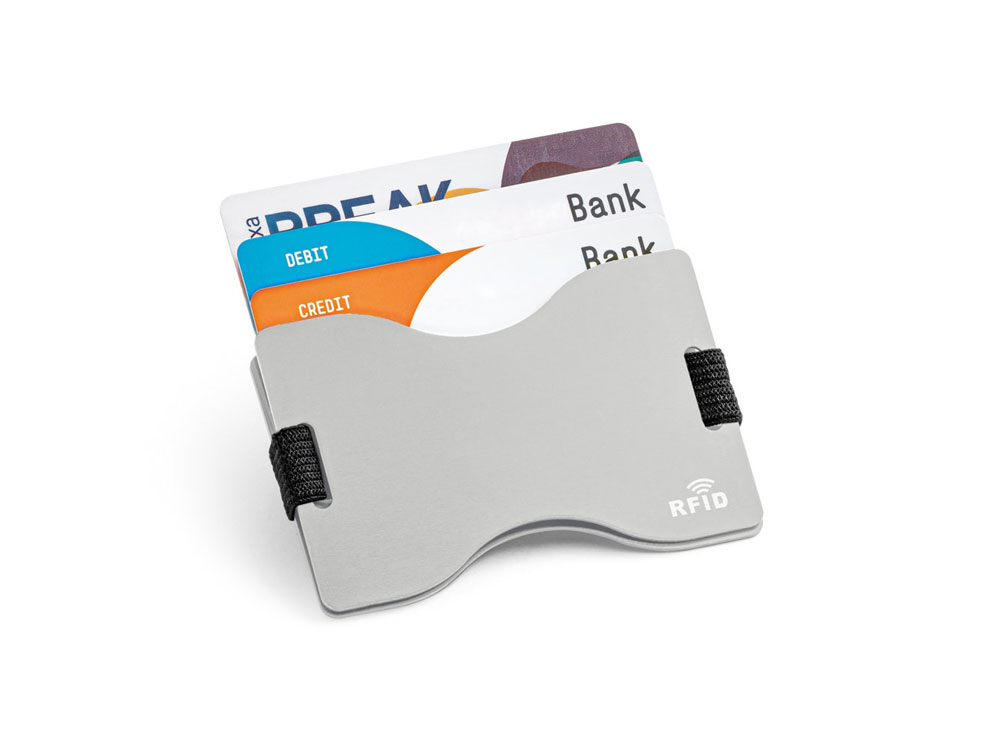 Визитница с защитой RFID «MULLER», серебристый_1