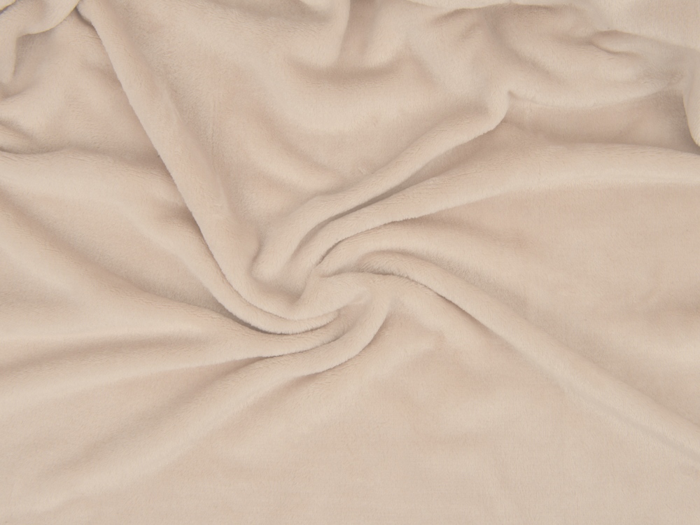 Плед флисовый «Natty» из переработанного пластика, бежевый_1