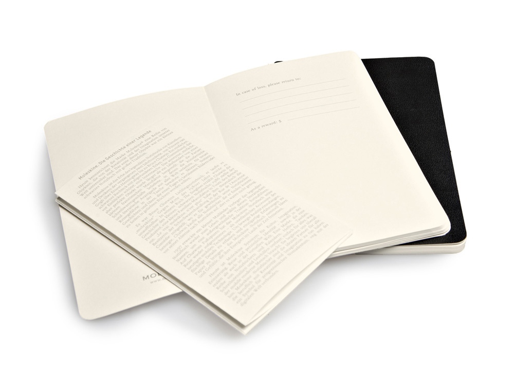Набор записных книжек А6 Volant (в линейку), черный_3