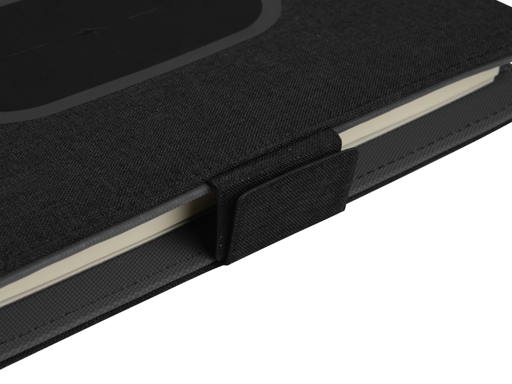 Органайзер с беспроводной зарядкой «Powernote», 5000 mAh, темно-серый_10