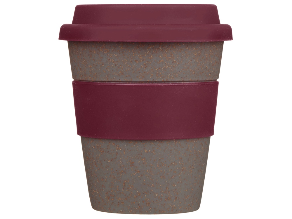 Стакан из бамбукового волокна «Café», бургунди_4