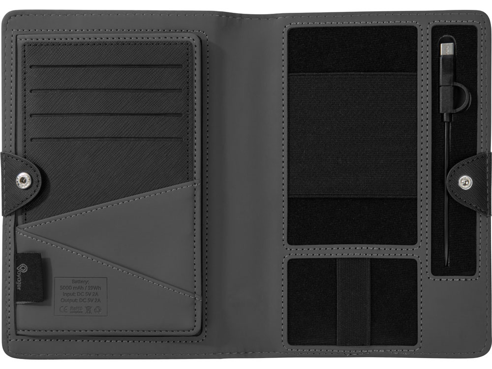 Органайзер с функцией беспроводной зарядки «Manner», 5000 mAh_6