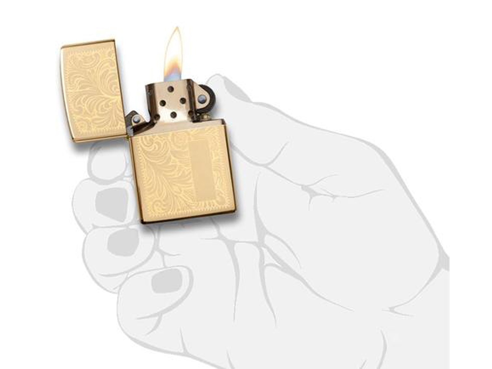 Зажигалка ZIPPO Venetian® с покрытием High Polish Brass_2