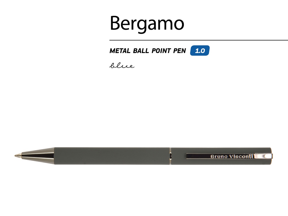 Ручка металлическая шариковая «Bergamo»_1