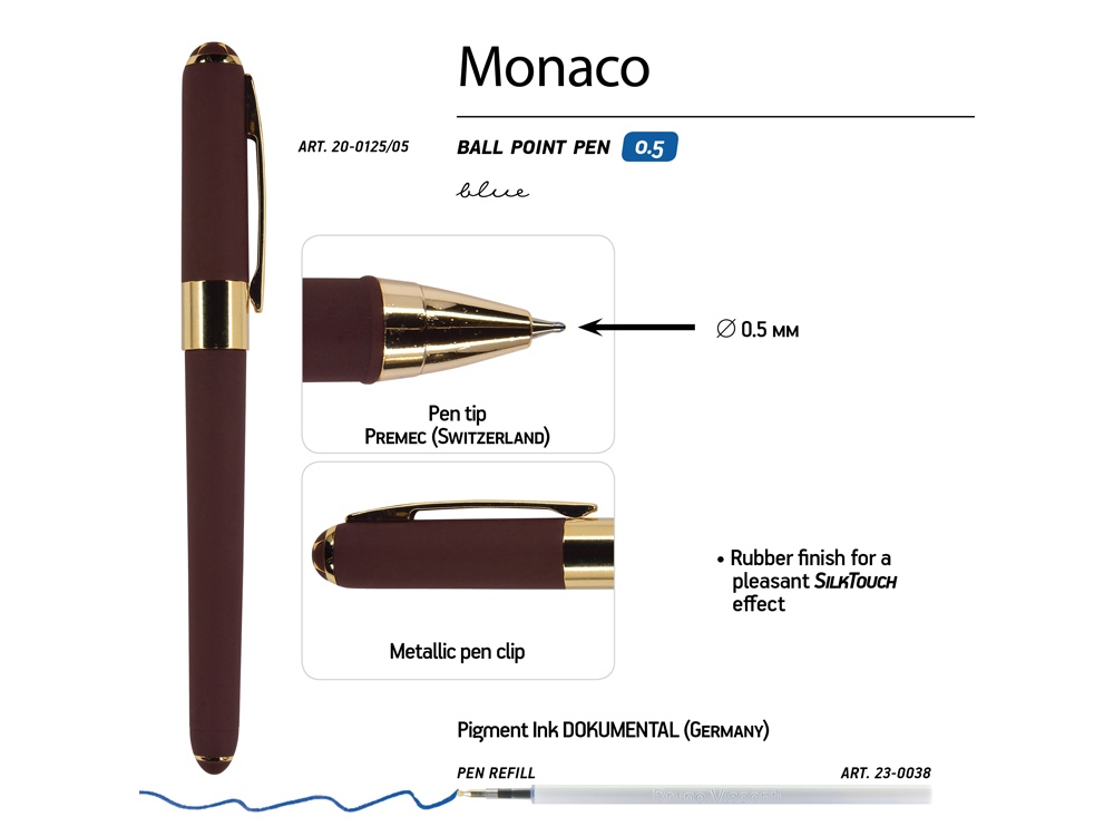 Ручка пластиковая шариковая «Monaco»_2