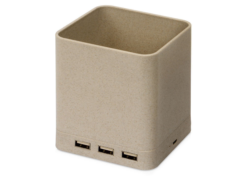 Настольный органайзер Cubic с функциями USB-хаба и беспроводной зарядки_2