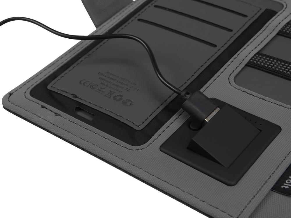 Органайзер с беспроводной зарядкой «Powernote», 5000 mAh_11