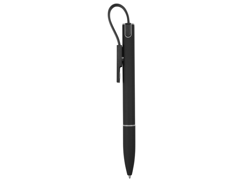 Ручка металлическая шариковая «Connect» с кабелем USB 2 в 1_2