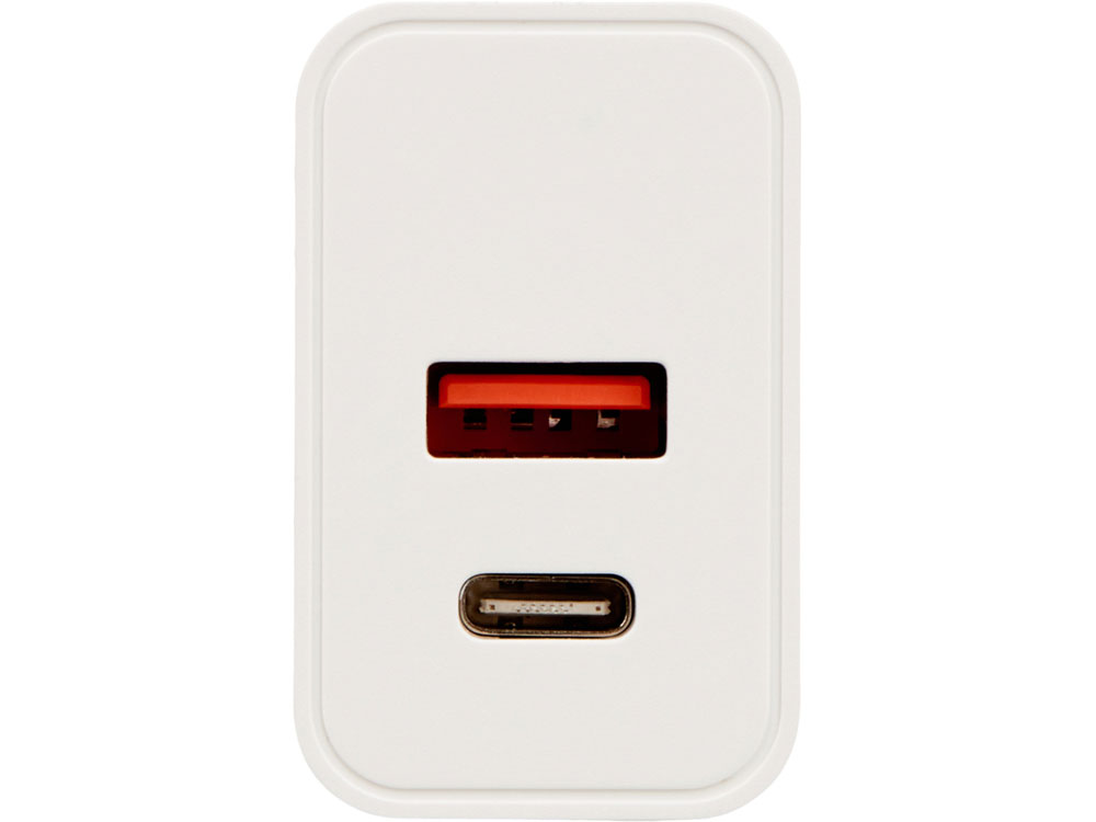 Сетевое зарядное устройство c выходами USB-A и USB-C и быстрой зарядкой QC/PD «Recharger Pro», 30 Вт_2